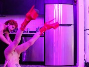 Preview 6 of Hot Blonde Fingering Handstand Blowjob