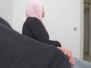 Preview 4 of Hijab Woman Caught me Jerking off in a Hospital waiting room