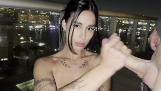 ARGENTINE MODEL IS FUCKED ON A BALCONY IN MIAMI