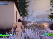 Preview 2 of Fortnite Nude mod Gameplay Ruby Nude Skin installed Gameplay [18+] Adult Mods