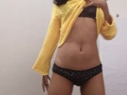 Preview 3 of cute girl showing boobs , iindian girl showing boobs pressing , indian college girl boons , desi tee