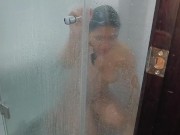 Preview 4 of I was spying on my sister-in-law in the shower, she saw me and invited me to take a bath together.
