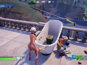 Preview 4 of Fortnite Nude Mods Gameplay Razor Nude Skin Battle Royale Match [18+]