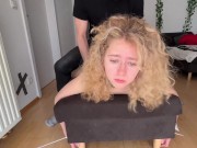 Preview 1 of fucking my little toy on the chair