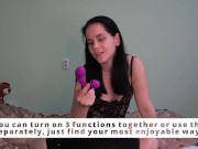 Preview 3 of Anna shoot unboxing and tests a vibrator from Funzze