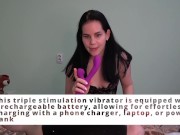 Preview 4 of Anna shoot unboxing and tests a vibrator from Funzze