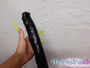 Preview 1 of Hardcore pussy destroyed! With a big black dildo!