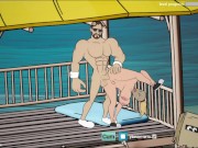 Preview 5 of Fuckerman fucks on a yacht, striptease dances, gangbang on a yacht