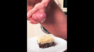 Multiple cum loads on food and eating it