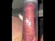 Preview 5 of My Throbbing Cock wanted one more Orgasm so Jerked One out after Pumping it Up