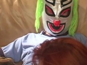 Preview 6 of Masked Mexican gets shared in an anal threesome with the curvy brunette and redheaded Latinas