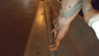 TOTALLY NAKED AT THE STATION
