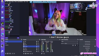 Streamer Girl got a Mouthful of Cum from the Teacher league of legends  during the Stream