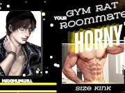 Preview 2 of HORNY Bodybuilder Roommate Casually MASTURBATES In Front Of You