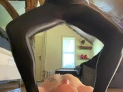 Preview 3 of Good licking will be rewarded, piss in mouth, milf, catsuit