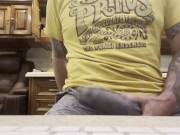 Preview 4 of Solo Male Stroking, moaning with a excessive amount of Cum