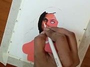 Preview 3 of Erotic Art Or Drawing Of Sexy & Divine Indian Woman called " Enchantress"