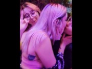 Preview 2 of 🤫 GIRLFRIEND and her STEPCOUSIN Give Me A Blowjob after the Bar!!!