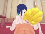 Preview 4 of THREESOME WITH BRIAR AND PERRIN (LOT OF CUM IN THEIR PUSSIES) [POKEMON HENTAI UNCENSORED]