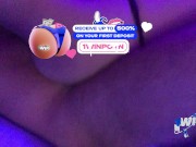 Preview 4 of sensual sex with a thin slender girl under ultraviolet light