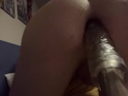 Preview 3 of Opening my ass with a thick dildo live on chaturbate