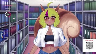 Virgin GYARU gangbang in the library ERP [Lewd Squirrel Girl Vtuber Sif Avellana Fansly highlight]