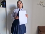 Preview 1 of I fail the school exam and fuck the teacher to pass the course