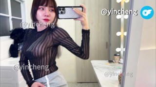 (IG:yincheng223) Transparent Clothing Try on Haul #1