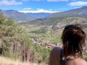 Preview 2 of Horny Young Brunette’s Intense Forest Walk Blowjob - Public Sex - KLX