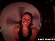 Preview 2 of Femdom Toilet Trainer (POV) - Brat Perversions