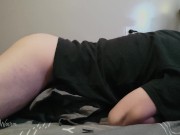 Preview 1 of Solo boy pillow Humping masturbation