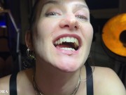 Preview 2 of FemDom Biting Mistress Gets Her Teeth into her Sub - Deep Bites and Teeth Marks