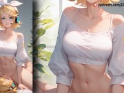 Preview 4 of Kagamine Rin shows off her perfect body and boobs
