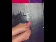 Preview 6 of Watch my feet trample, bust, stomp, kick and dig my toes to my mate’s oily balls and cock.