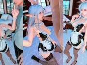 Preview 2 of Elf maid worships her masters cock