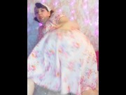 Preview 3 of 🌸 Cottagewhore big ass worship in pretty pink floral dress!💕🌸