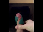 Preview 5 of huge cumshot with my toy gush