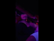 Preview 3 of Hot Wife's Slut Skills Displayed for Crowd at Swingers Club - Full Vid on Onlyfans