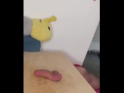 Preview 5 of My bestie’s cock and balls were left in the board waiting  for  more trampling and crushing!