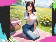 Preview 3 of Picnic with your brunette catgirl