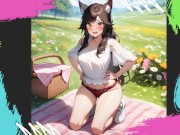 Preview 4 of Picnic with your brunette catgirl