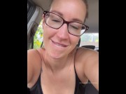 Preview 4 of Masturbating, fingering & tasting my pussy juices in my car until I orgasm