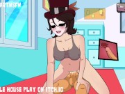 Preview 4 of Hole House Gameplay Mad Moxxi Bounding On Dick Creampie Orgasm