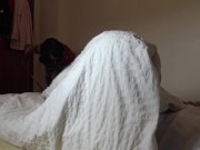 Preview 2 of I show my big erection to my maid, she couldn't resist her first BBC