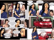 Preview 5 of Savita Bhabhi Episode 10 - Miss India Part 1 - Erotic comics - sex in the car with a old man