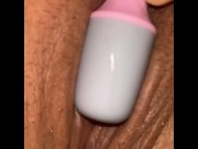 Preview 1 of Intense pussy squirt orgasm with vibrator toy