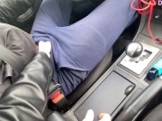 Preview 2 of A STRANGER GIVES ME A BLOWJOB AND JERKS ME IN THE CAR, CUM IN MY THROAT