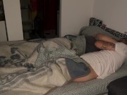 Preview 4 of I warm up his cock in the early morning until I manage to fuck him