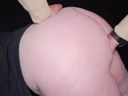 Preview 3 of Fast and secret sex with a secretary (Huge ass Doggy)