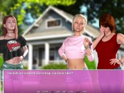 Preview 4 of SUMMER IN THE CITY #1 • Lesbian Visual Novel Gameplay [HD]